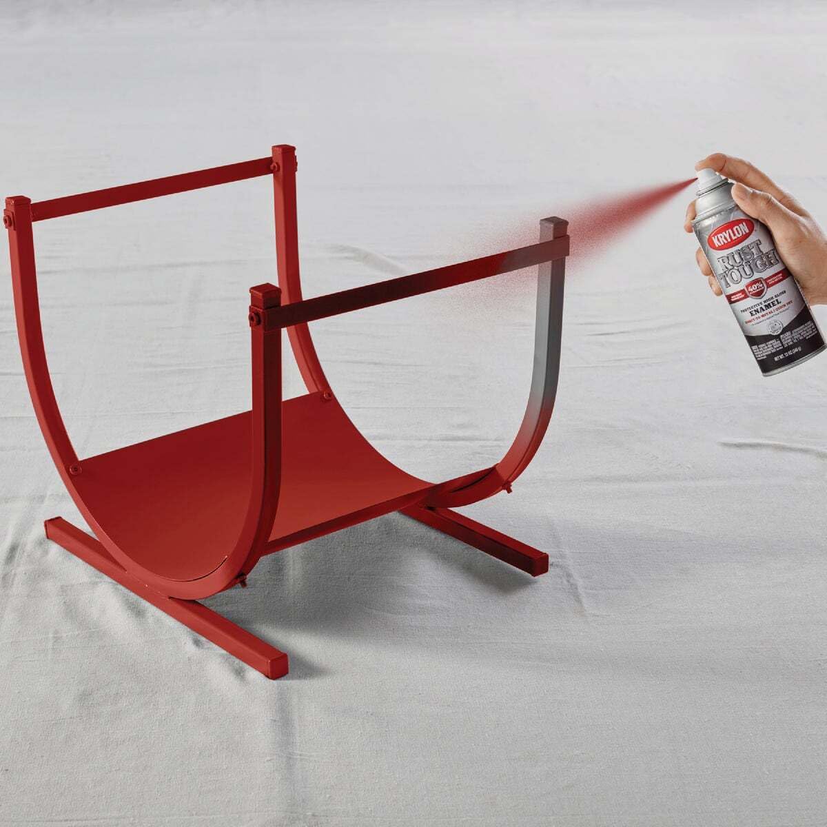 Krylon 'Rust Tough' Cherry Red K09230007 Rust Preventive Enamel - 12 oz. Aerosol
