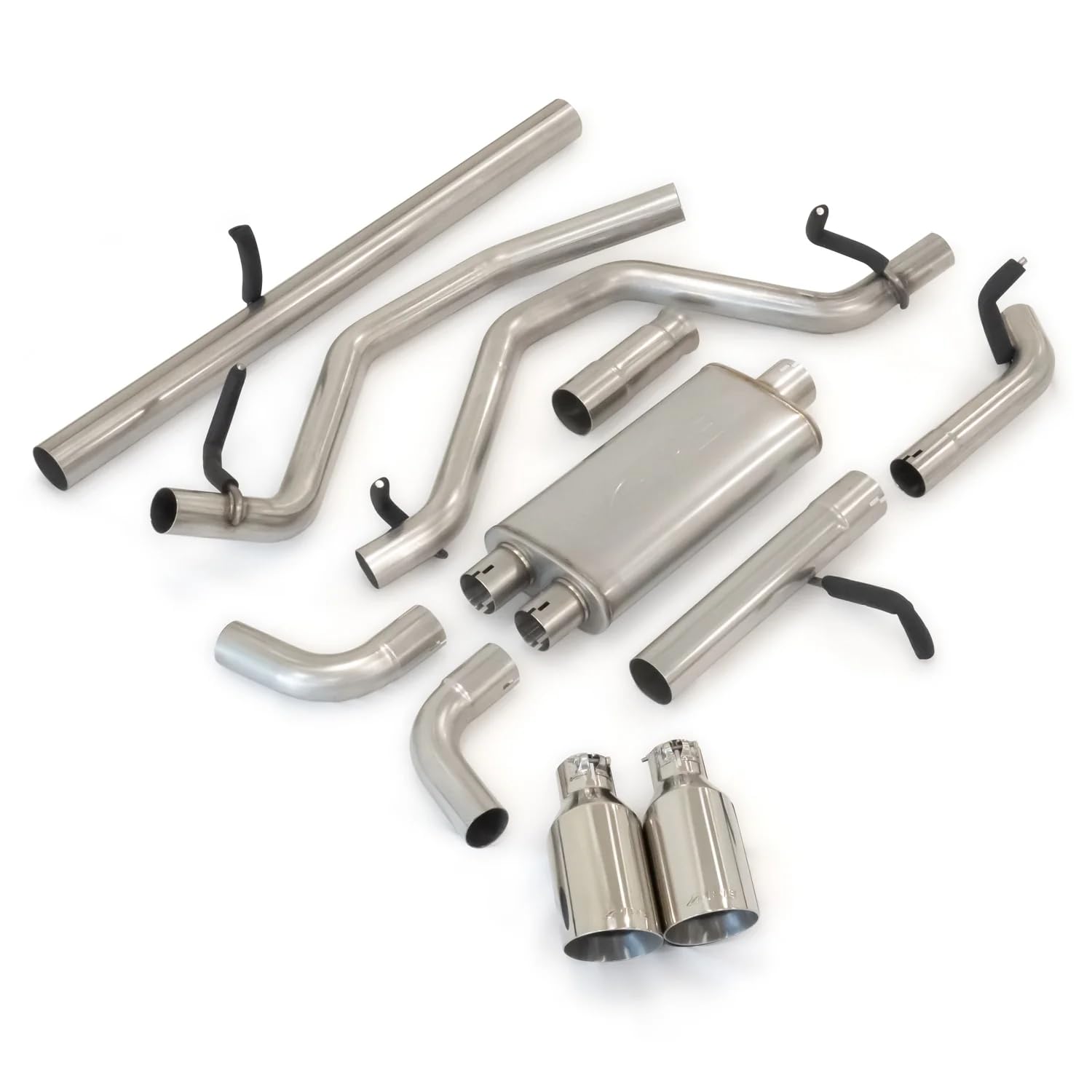 2009-2013 GM Cat-Back Exhaust Systems 1500 Polished Tubes Black Ceramic Coated Tips