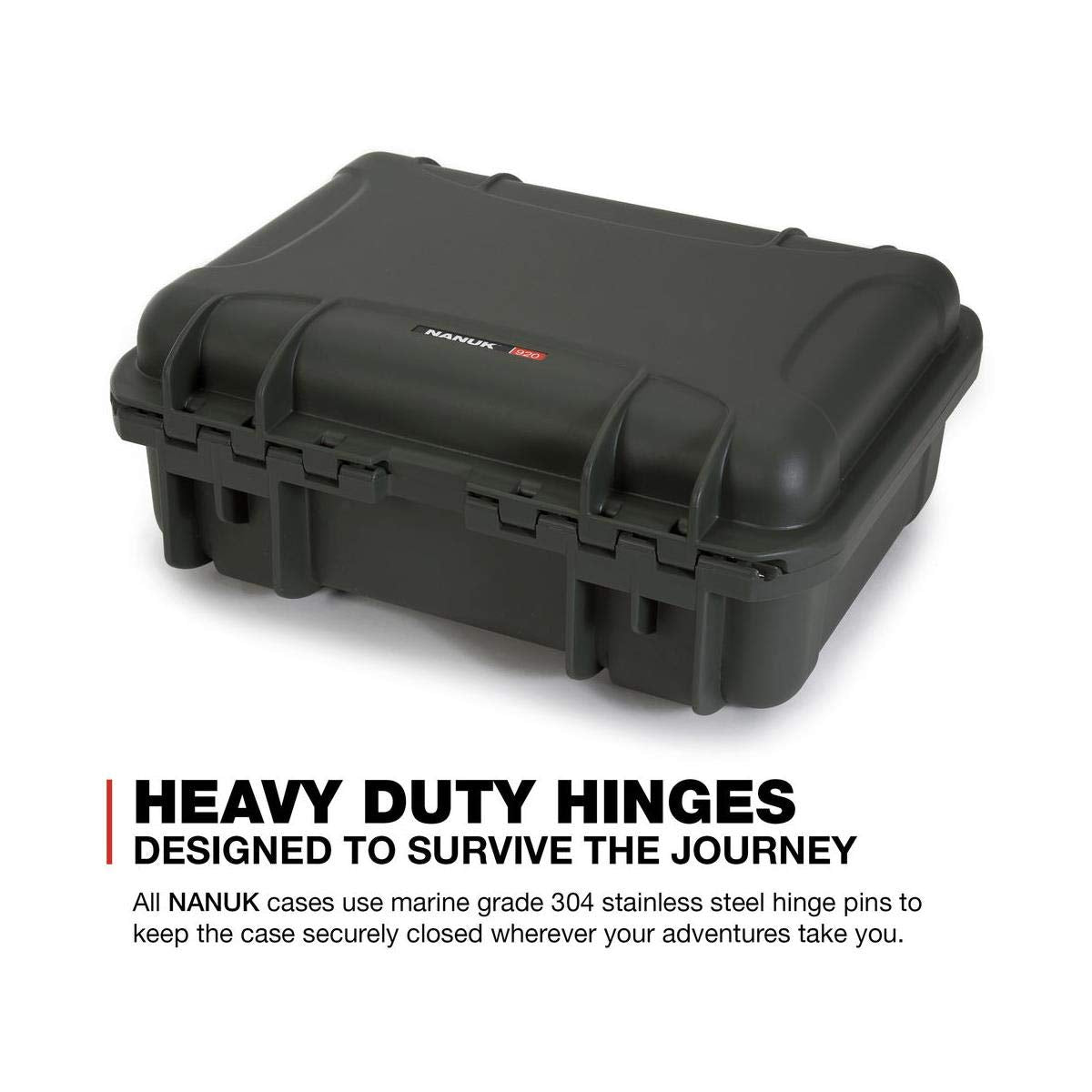 Nanuk Hard-Shell 920 Carrying Case with Foam Insert for DJI Mavic 2 Pro and Zoom, Olive