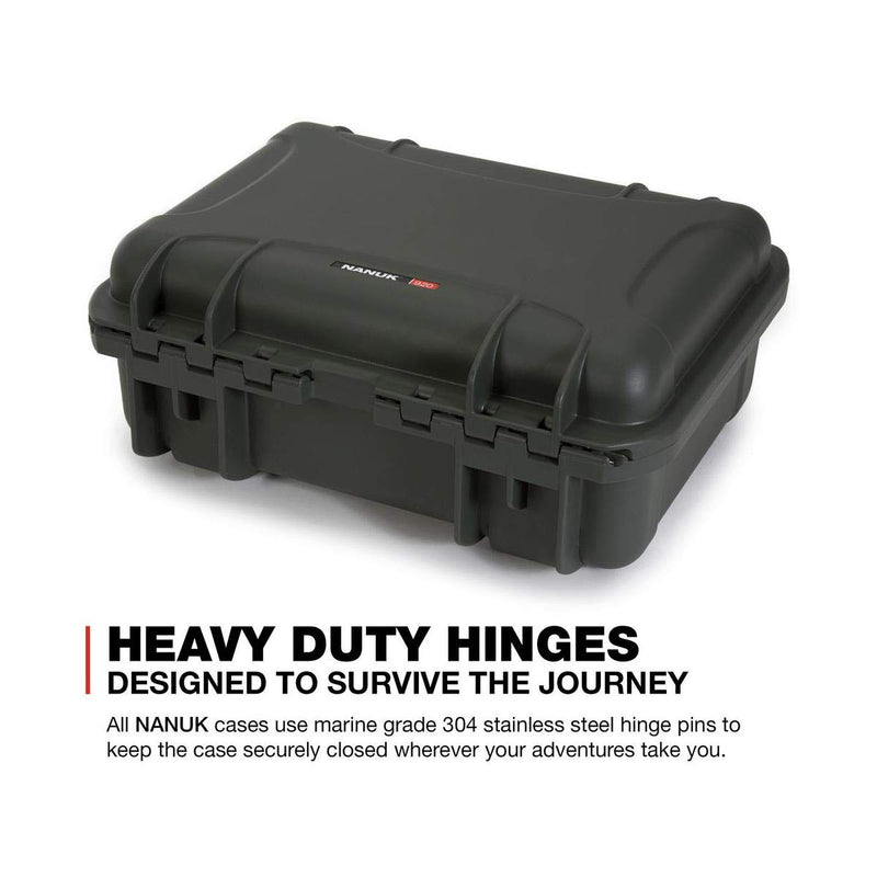 Nanuk Hard-Shell 920 Carrying Case with Foam Insert for DJI Mavic 2 Pro and Zoom, Olive