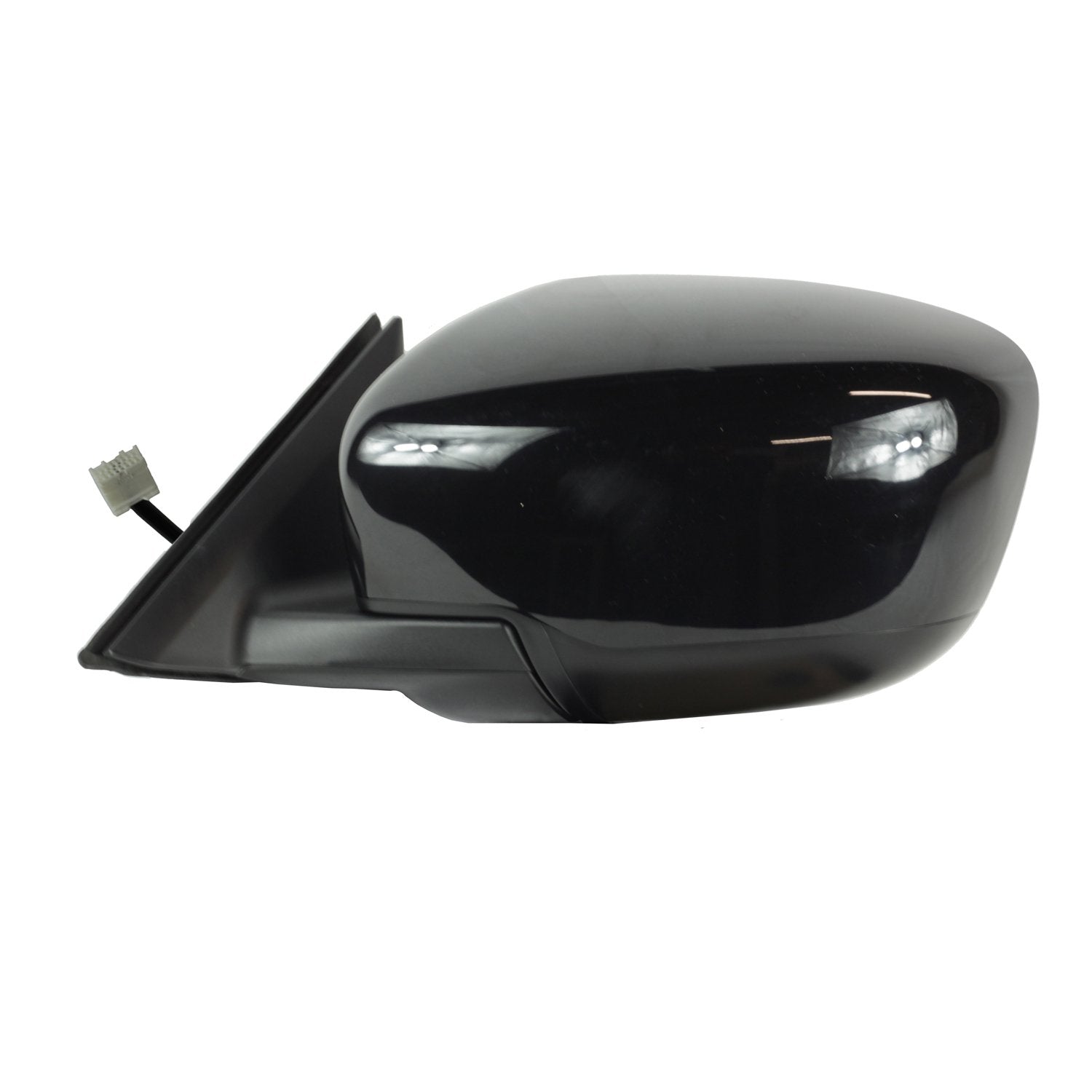 Driver Side Mirror for Nissan Rogue Built US, Korea and Japan, Textured Black w/PTM Cover, Foldaway, Power