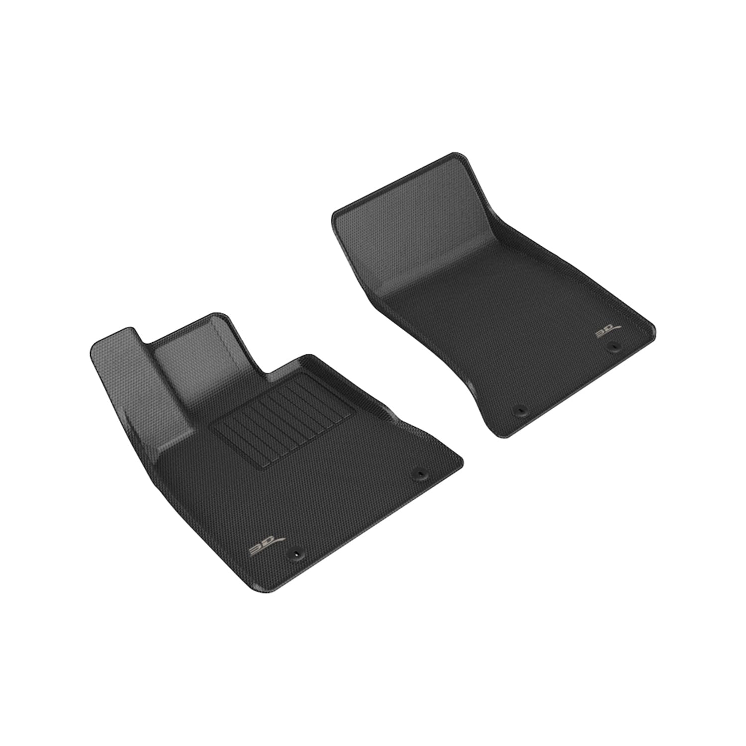 Kagu Floor Mat 3D MAXpider (Black) Compatible with Genesis G80 2021-2025 - Front Row