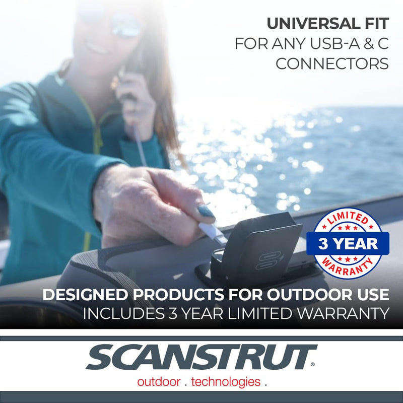 Flip Pro Duo Scanstrut - USB-A & USB-C w/12V Power Socket