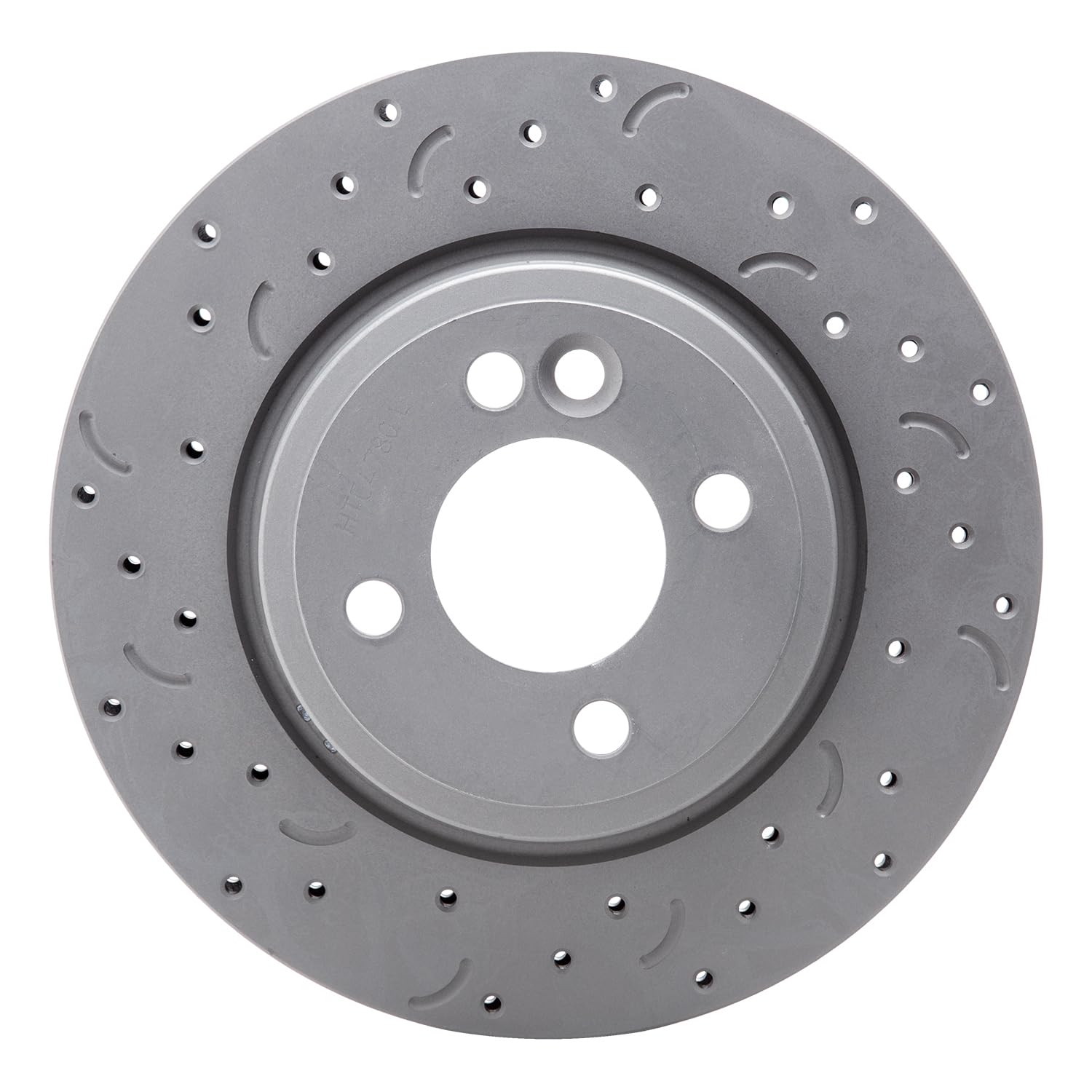 Talon Cross-Drilled and Slotted Vented Rotor, Hawk Performance Brakes, 10.87 in. Diameter, 1.73 in. Height