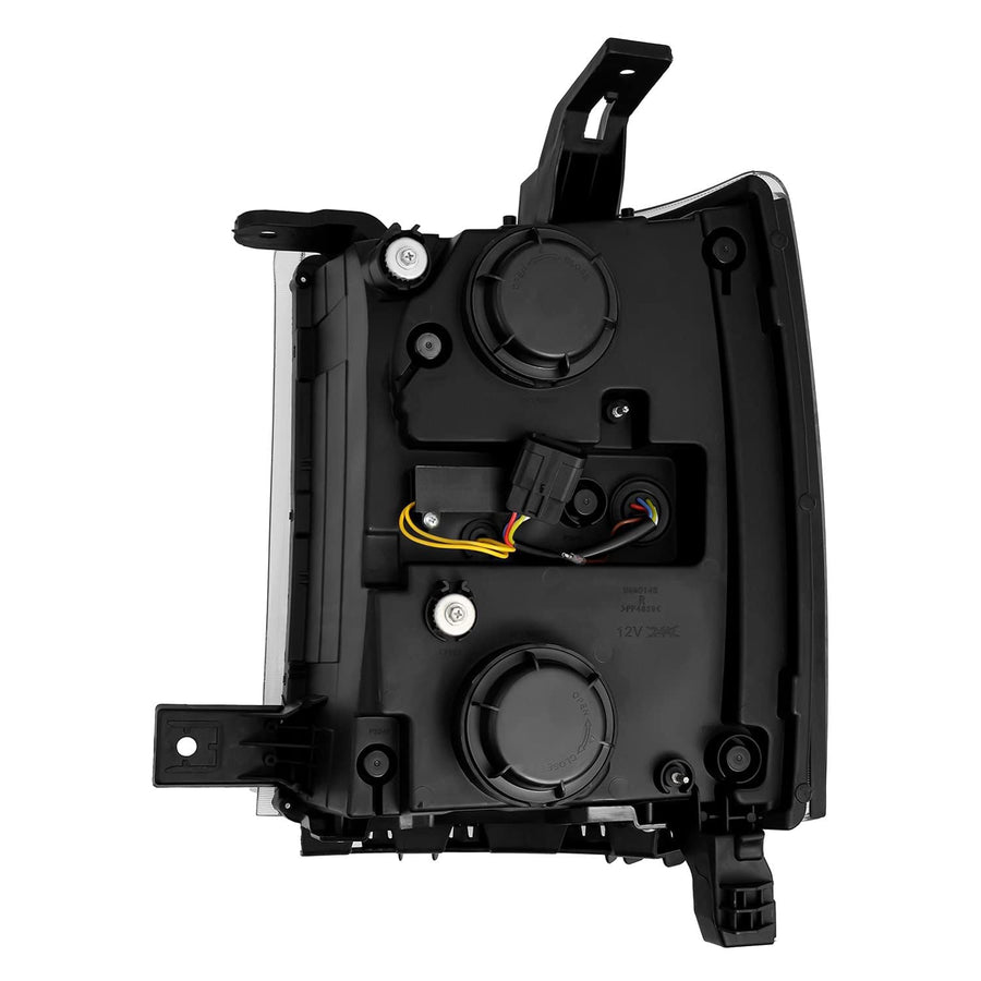 Chevy 1500HD AlphaRex 04-15 LUXX-Series LED Proj Headlights Black w/Activ Light/Seq Signal