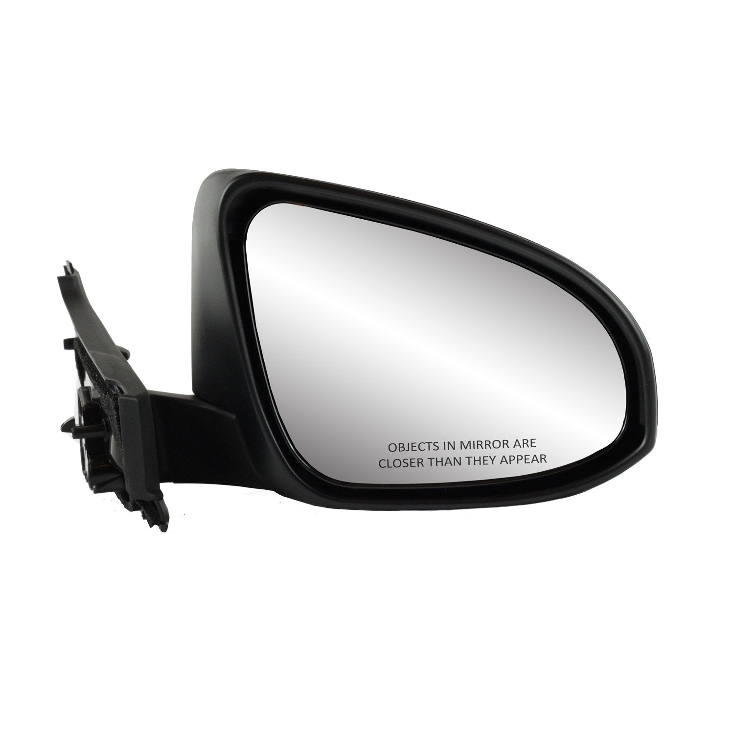 Mirror Passenger Side for Toyota Yaris Hatchback CE, L, LE Models, France Built, Textured Mount, w/PTM Cover, w/Textured Strip on Bottom Mount, Foldaway, Manual