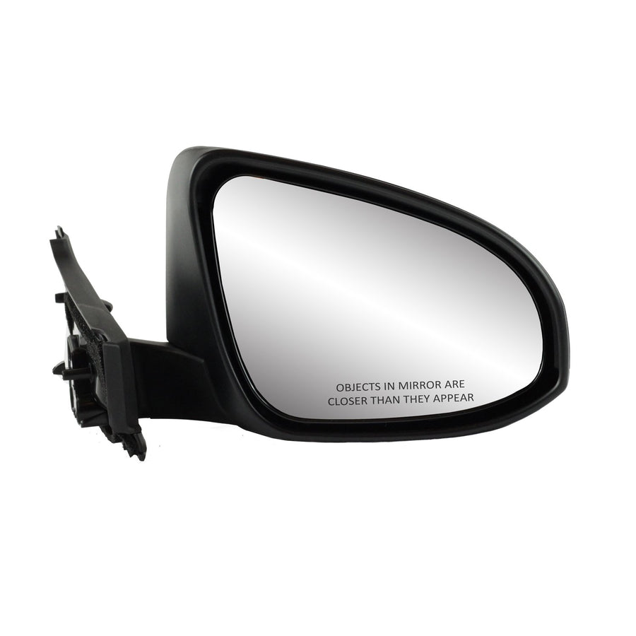 Mirror Passenger Side for Toyota Yaris Hatchback CE, L, LE Models, France Built, Textured Mount, w/PTM Cover, w/Textured Strip on Bottom Mount, Foldaway, Manual