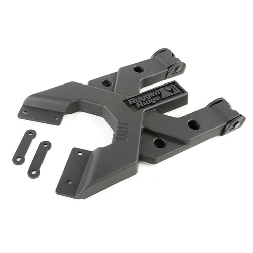 HD Tire Carrier Rugged Ridge | Black, Hinge Casting, Heavy Duty | 11546.51 | Fits 2007-2018 Jeep Wrangler JK