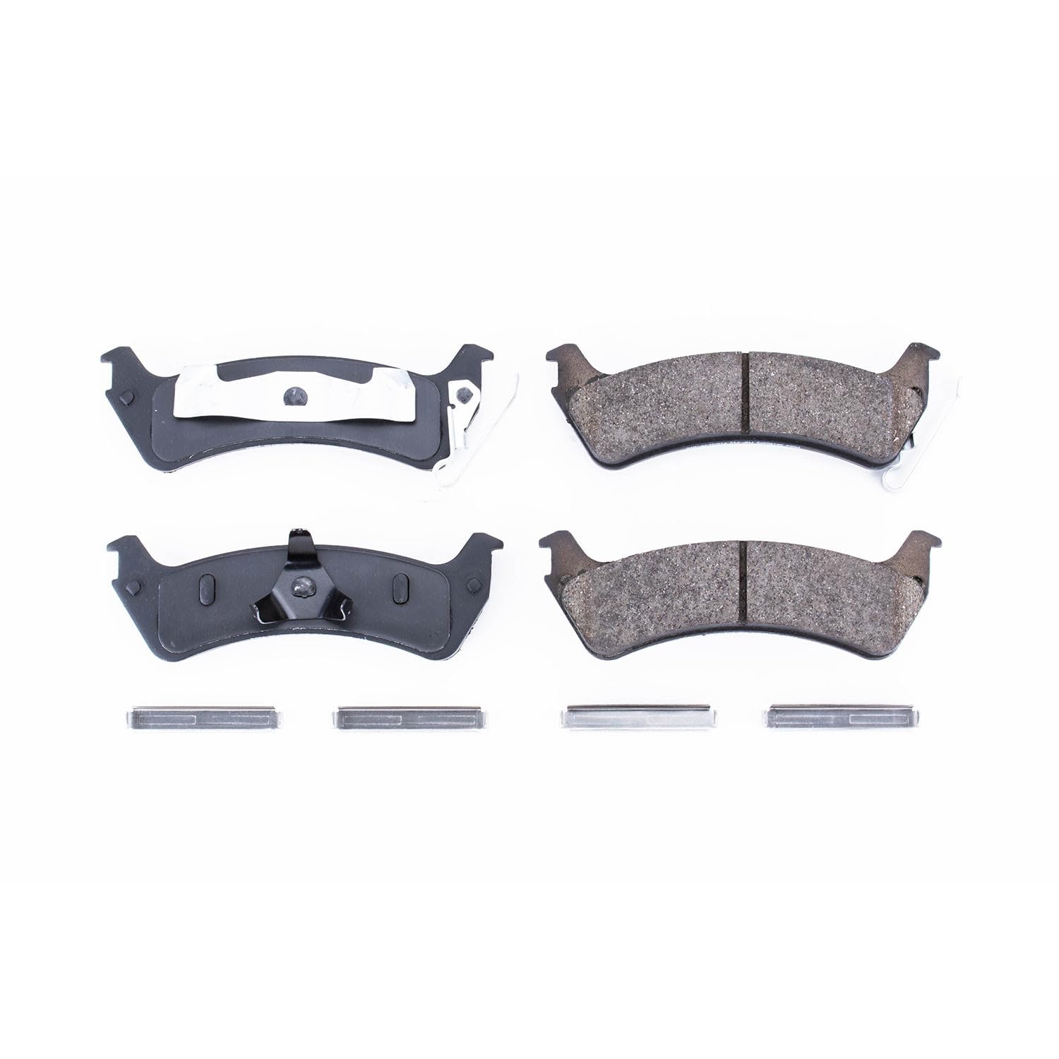 Rear Brake Kit Power Stop For Ford Windstar 1995-03 - Ceramic Brake Pads With Installation Hardware, 17-664