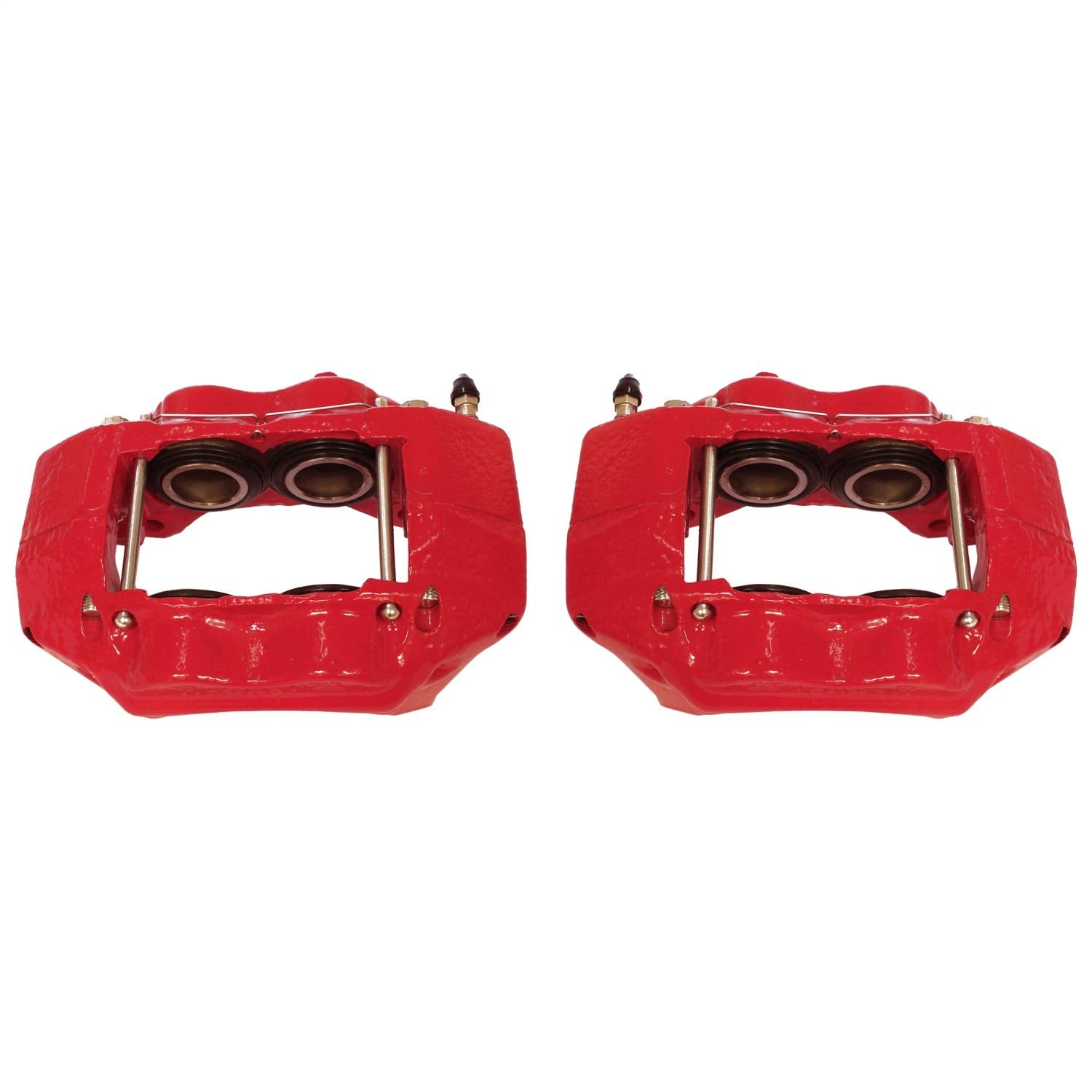Power Stop S1784 Front Pair of High-Temp Red Powder Coated Calipers For Toyota Tacoma 1995-2004 [Model Specific]