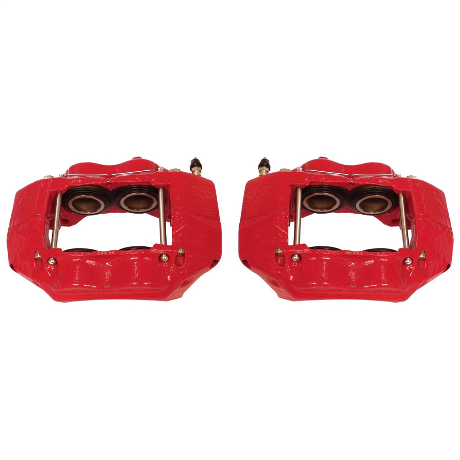 Power Stop S1784 Front Pair of High-Temp Red Powder Coated Calipers For Toyota Tacoma 1995-2004 [Model Specific]