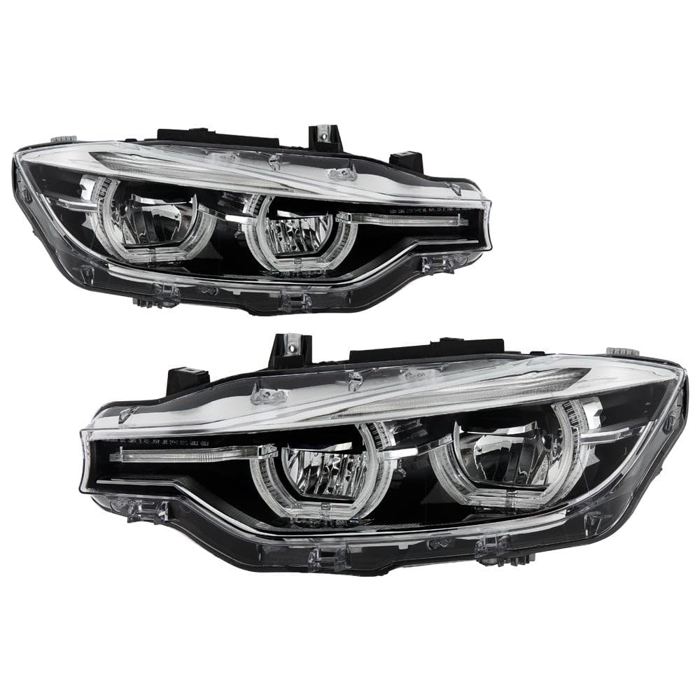 BMW F30 3 Series Spyder (Xtune) 4Dr 12-15 (Halogen Model) Full LED Projector Headlights - Chrome