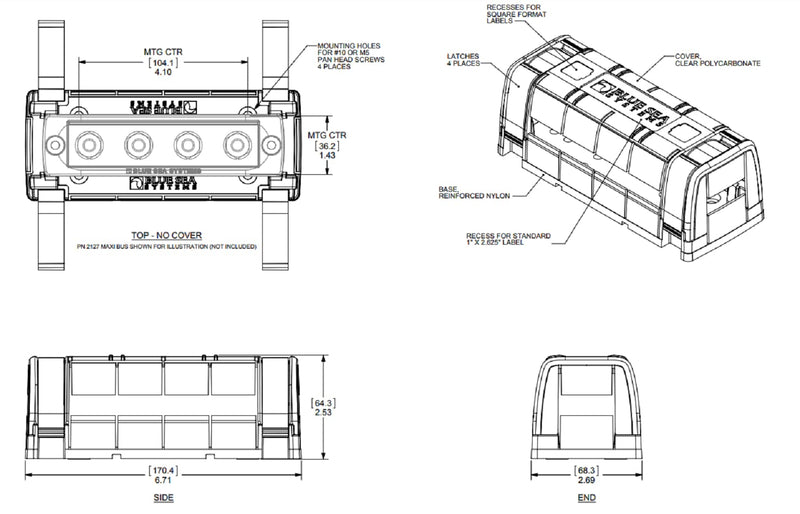 Insulating Cover Blue Sea Systems 2719