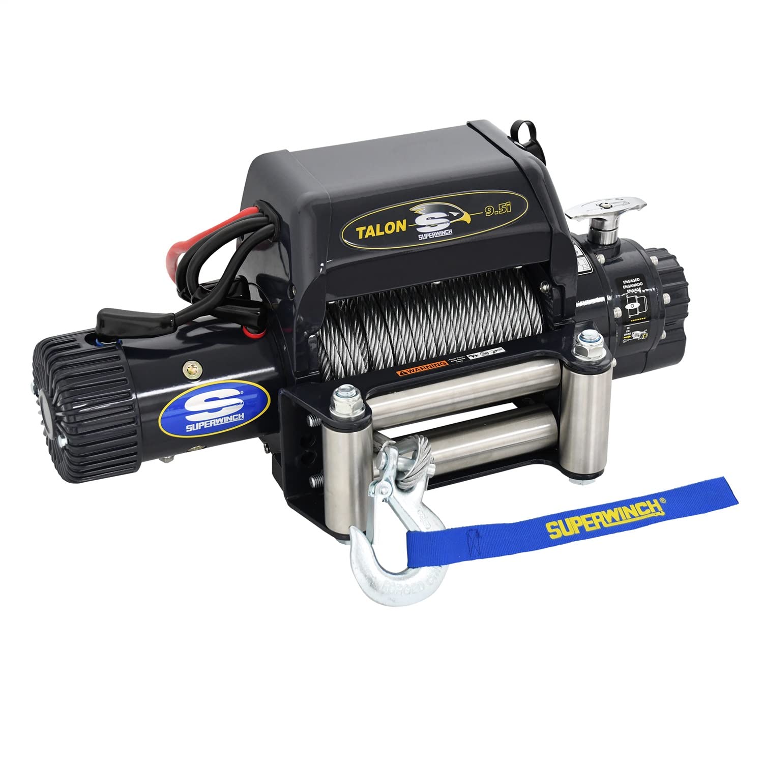 Talon 9.5i Superwinch, 12 VDC winch, 9,500 lb/4,309 kg capacity with roller fairlead