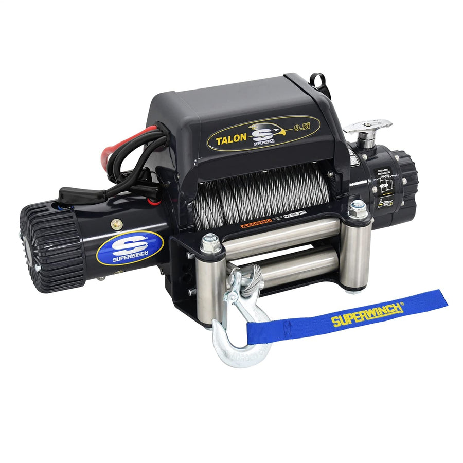 Talon 9.5i Superwinch, 12 VDC winch, 9,500 lb/4,309 kg capacity with roller fairlead