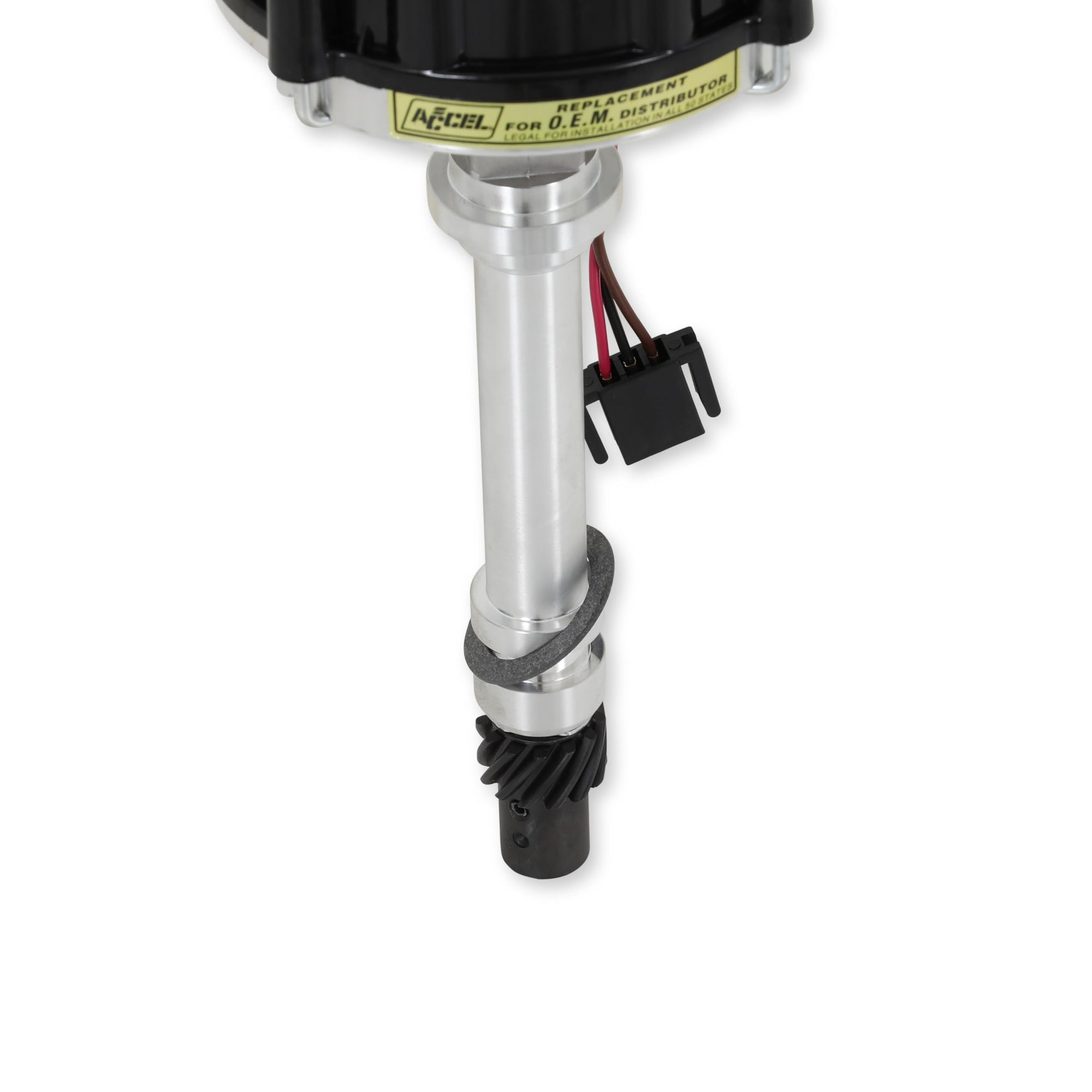 Ready to Run ACCEL 59107K Black Cap Distributor-No Coil HEI