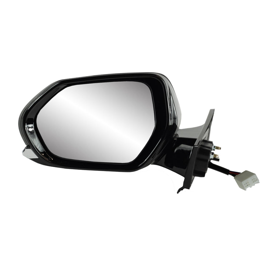 Mirror Driver Side for Toyota Prius Hatchback, Textured Black w/PTM Cover, Foldaway, Does not Apply to Prius C Hatchback, Heated Power