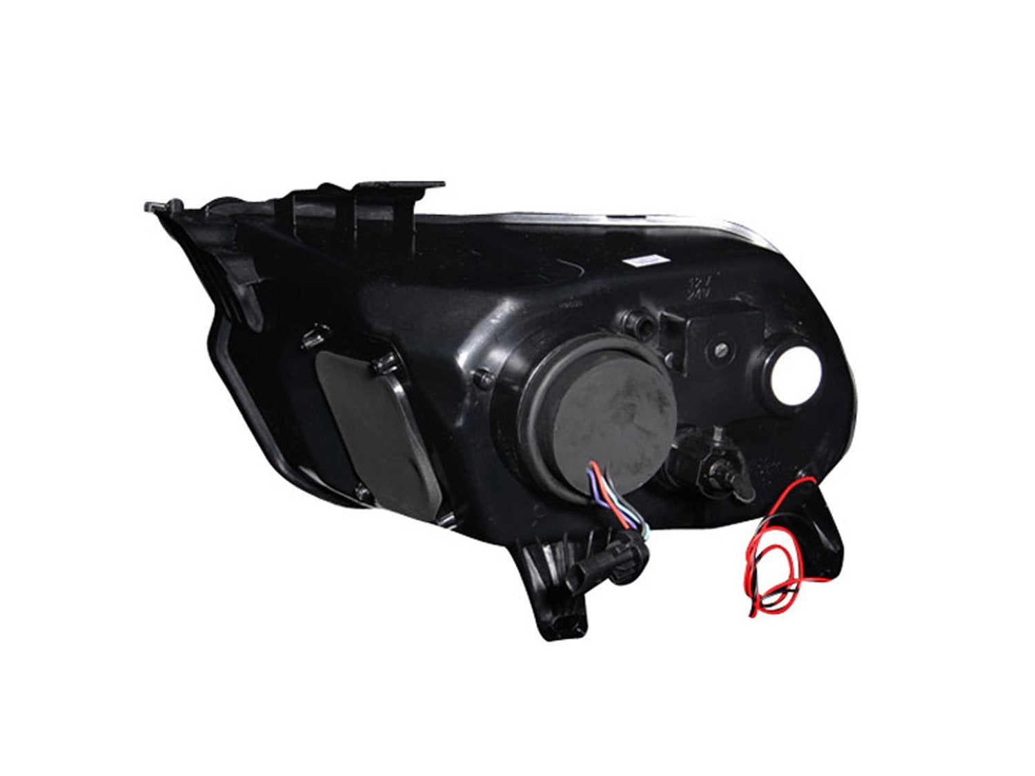 Black Clear AnzoUSA Projector Halo Headlight for Ford Mustang - (Sold in Pairs)