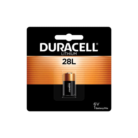 28L Duracell 6V Lithium Battery, 1 Count Pack, 28L 6 Volt High Power Lithium Battery, Long-Lasting for Video and Photo Cameras, Lighting Equipment, and More