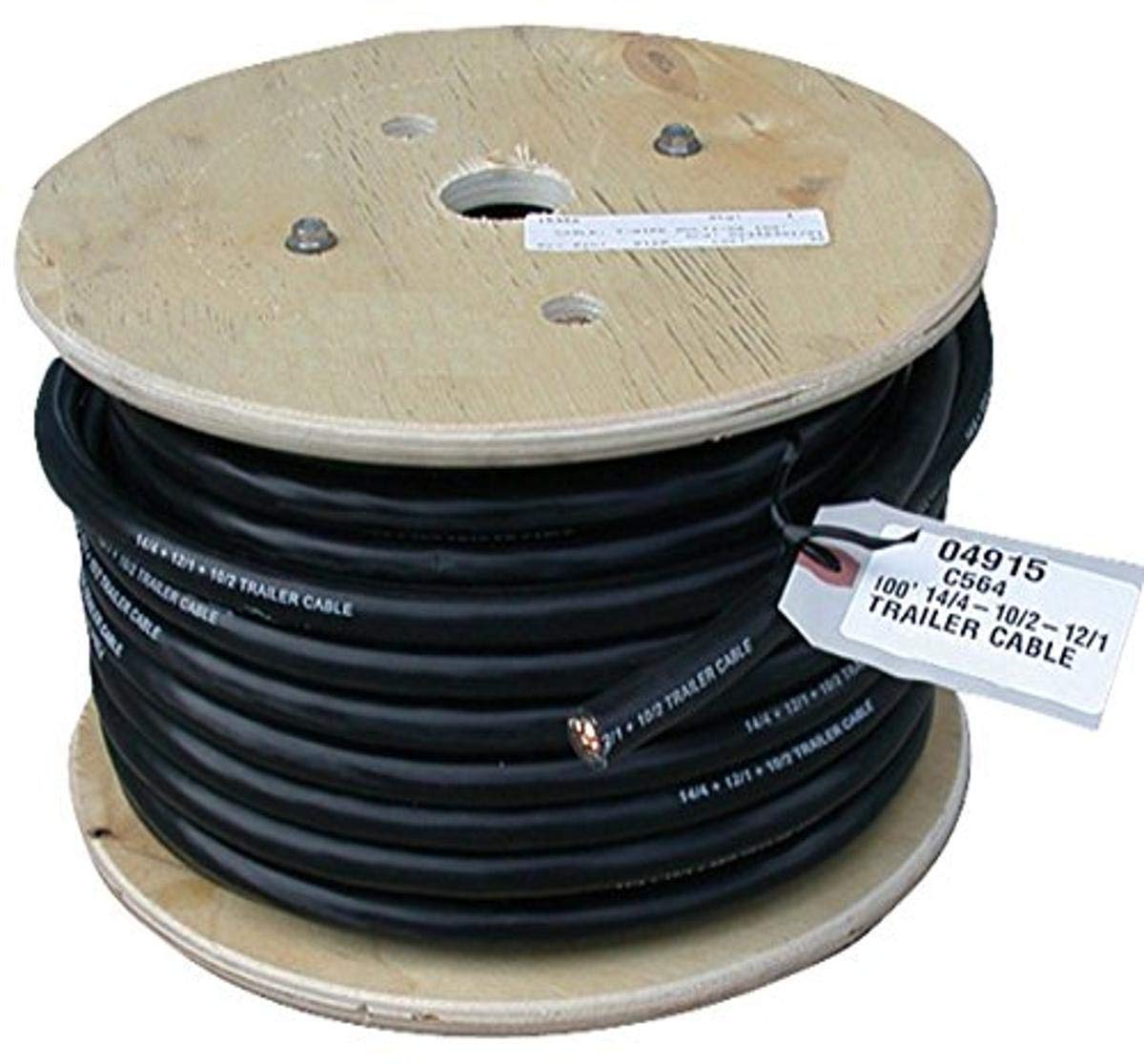 Deka East Penn 100' (04915) Multi-Gauge 7-Wire Cable, Yellow,Blue,White,Green