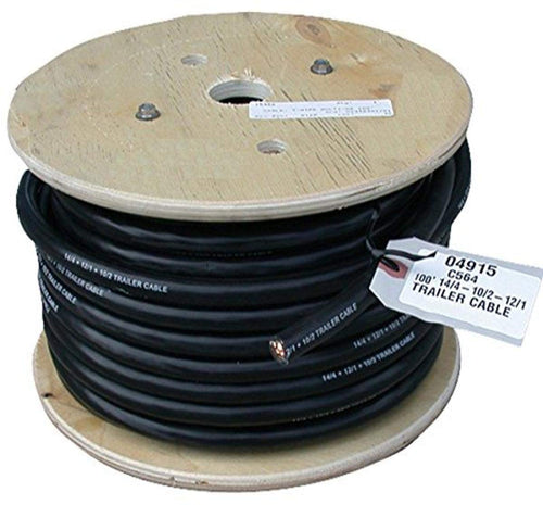 Deka East Penn 100' (04915) Multi-Gauge 7-Wire Cable, Yellow,Blue,White,Green