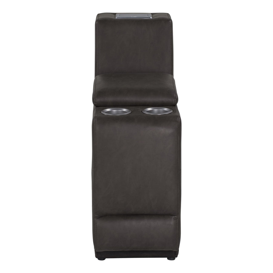 Thomas Payne RV Theater Seating Seismic Series Center Console - Millbrae, Easy-to-Clean PolyHyde Vinyl Fabric, Integrated Storage Compartment, LED Lighting, Dual Lighted Cup Holders - 2020129322