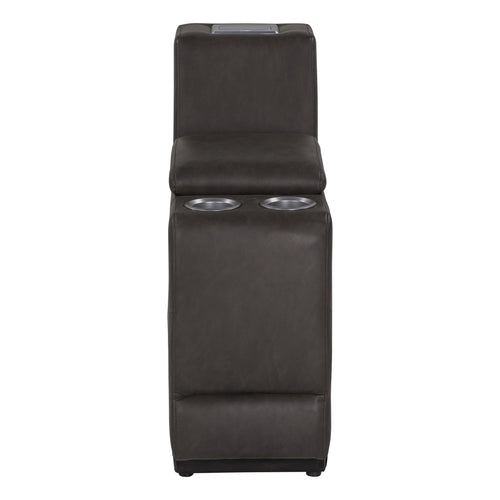Thomas Payne RV Theater Seating Seismic Series Center Console - Millbrae, Easy-to-Clean PolyHyde Vinyl Fabric, Integrated Storage Compartment, LED Lighting, Dual Lighted Cup Holders - 2020129322