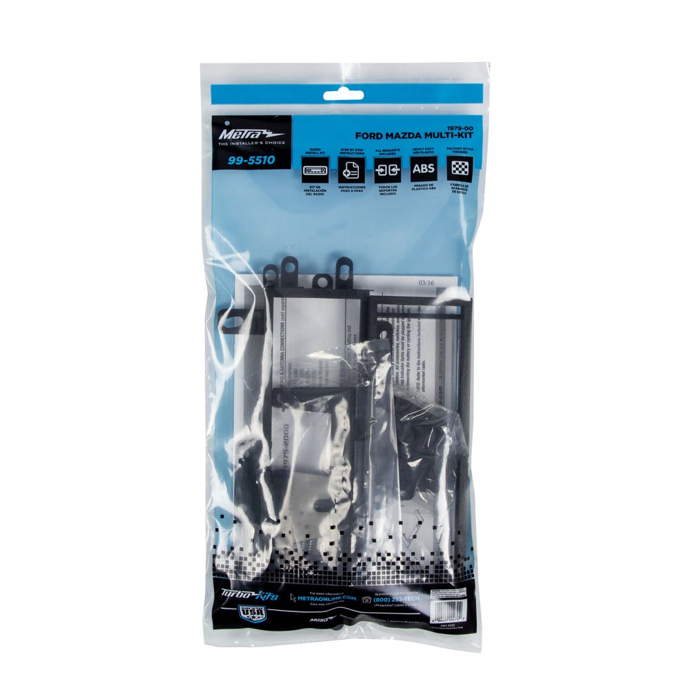 Metra 99-5510 Electronics Installation Multi-Kit for Select 1982-up Ford/Mercury/Jeep Vehicles (Black)