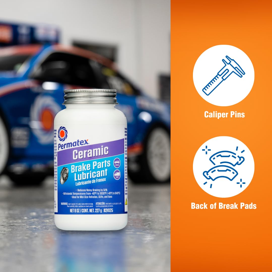Ceramic Extreme Brake Parts Lubricant Permatex, 8 oz., Pack of 1