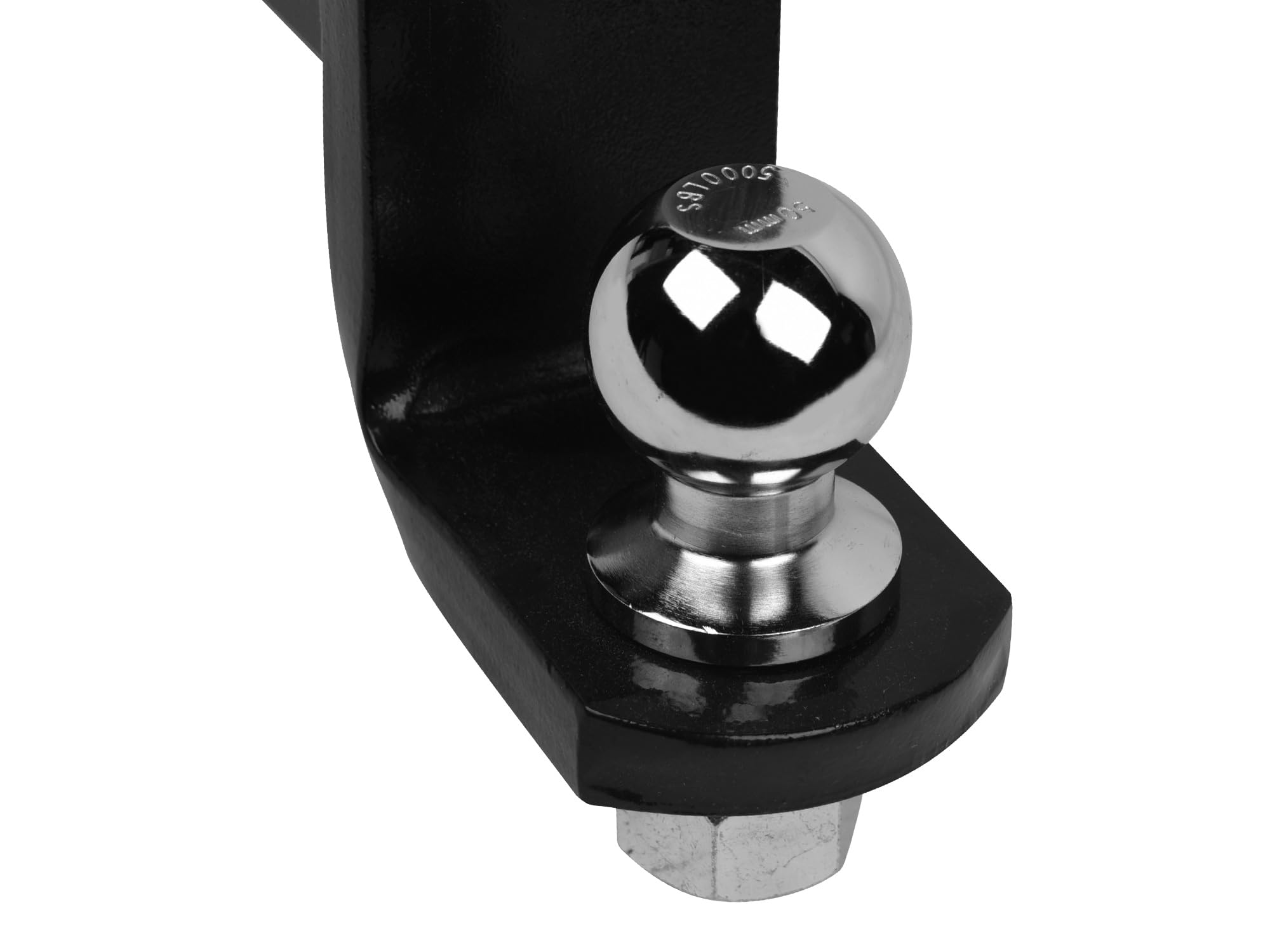 4.5" Drop Down Armordillo Loaded Ball Mount Trailer Tow Hitch with 2.5" Receiver Tube Universal Fit - Black