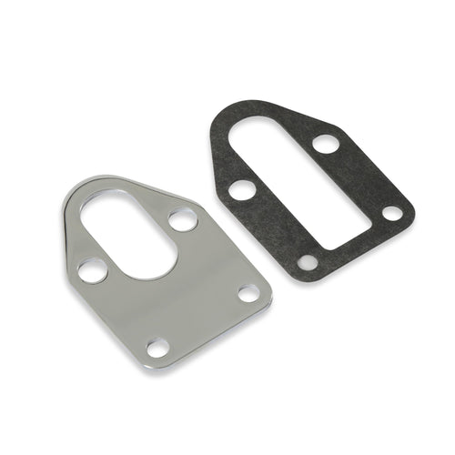 1514 Mr. Gasket Fuel Pump Mounting Plate, MTG PLT Sb Chev, Silver