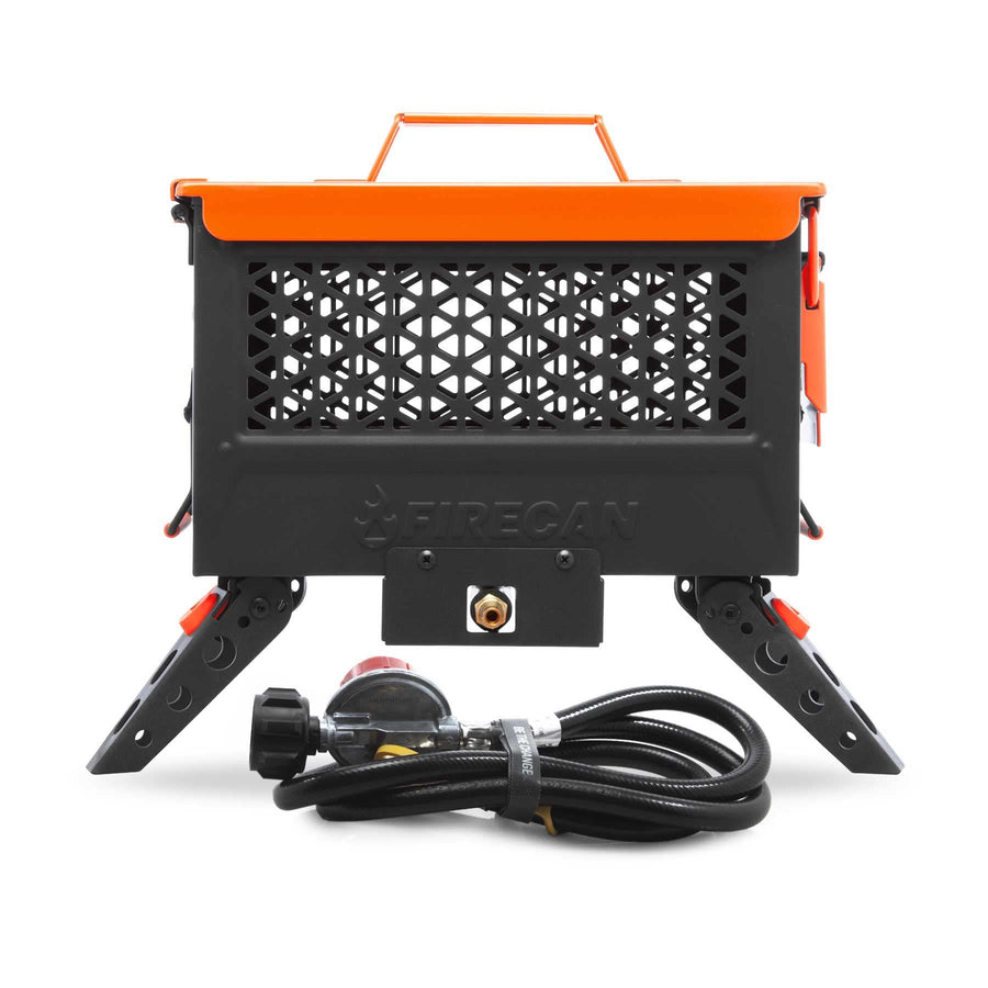 FireCan Ignik Portable Propane Fire Pit with Hose and Adjustable Regulator