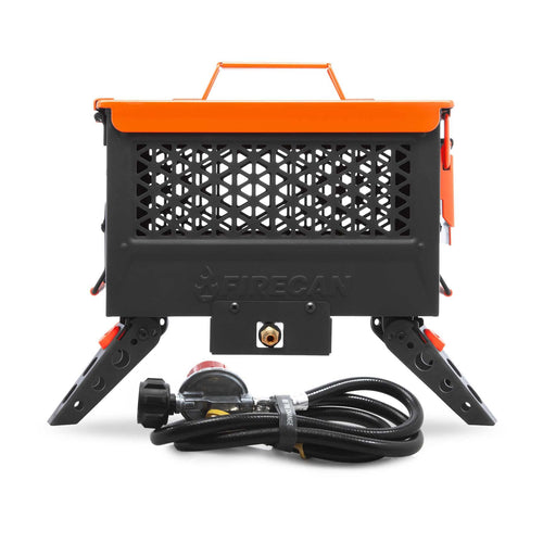 FireCan Ignik Portable Propane Fire Pit with Hose and Adjustable Regulator