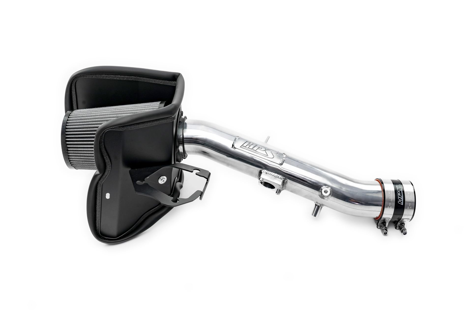 HPS Air Intake Kit Polished with Heat Shield Compatible for 2018-2022 Honda Accord 1.5L Turbo, 827-406P