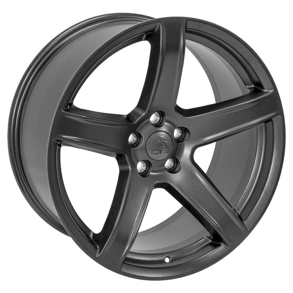 20 Inch OE Wheels DG22 Rim Fits Charger/Challenger SRT Hellcat Style 5x115 20x9.5 Satin Gunmetal - Hollander 2640 (1)