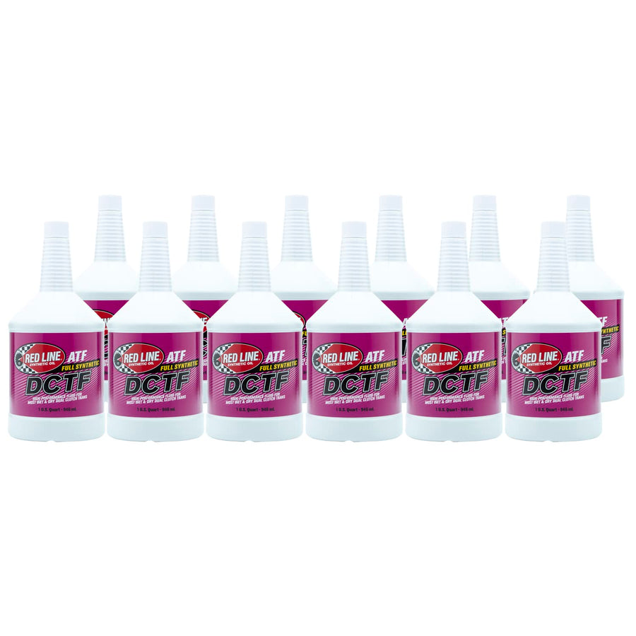 Full Synthetic Red Line High Performance Dual Clutch Transmission Fluid (DCTF) - 1 Quart (12 Pack)