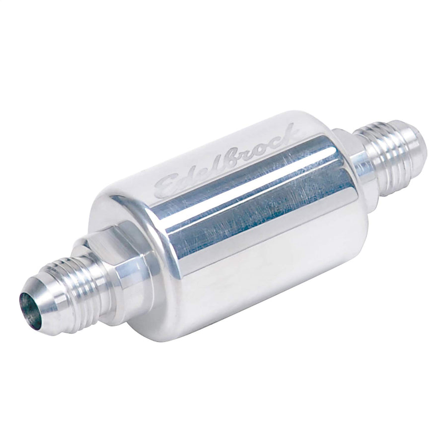Competition Fuel Filter Edelbrock Russell 650140 Polished Aluminum