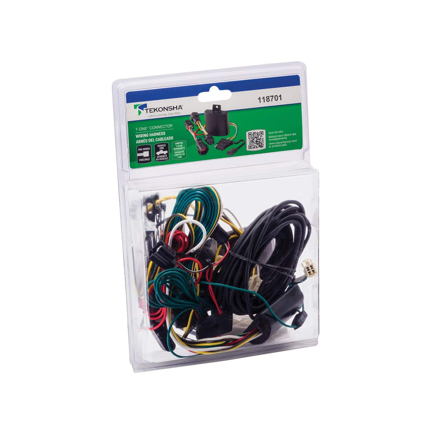 Tekonsha T-One® Harness T-Connector, 4-Way Flat, Compatible with Select Toyota Prius