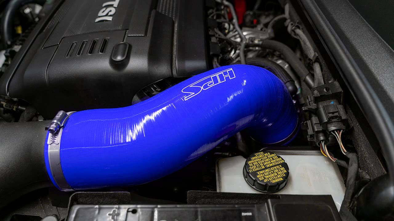 3-ply HPS Blue Reinforced Silicone Air Intake Hose Kit 57-1922-BLUE