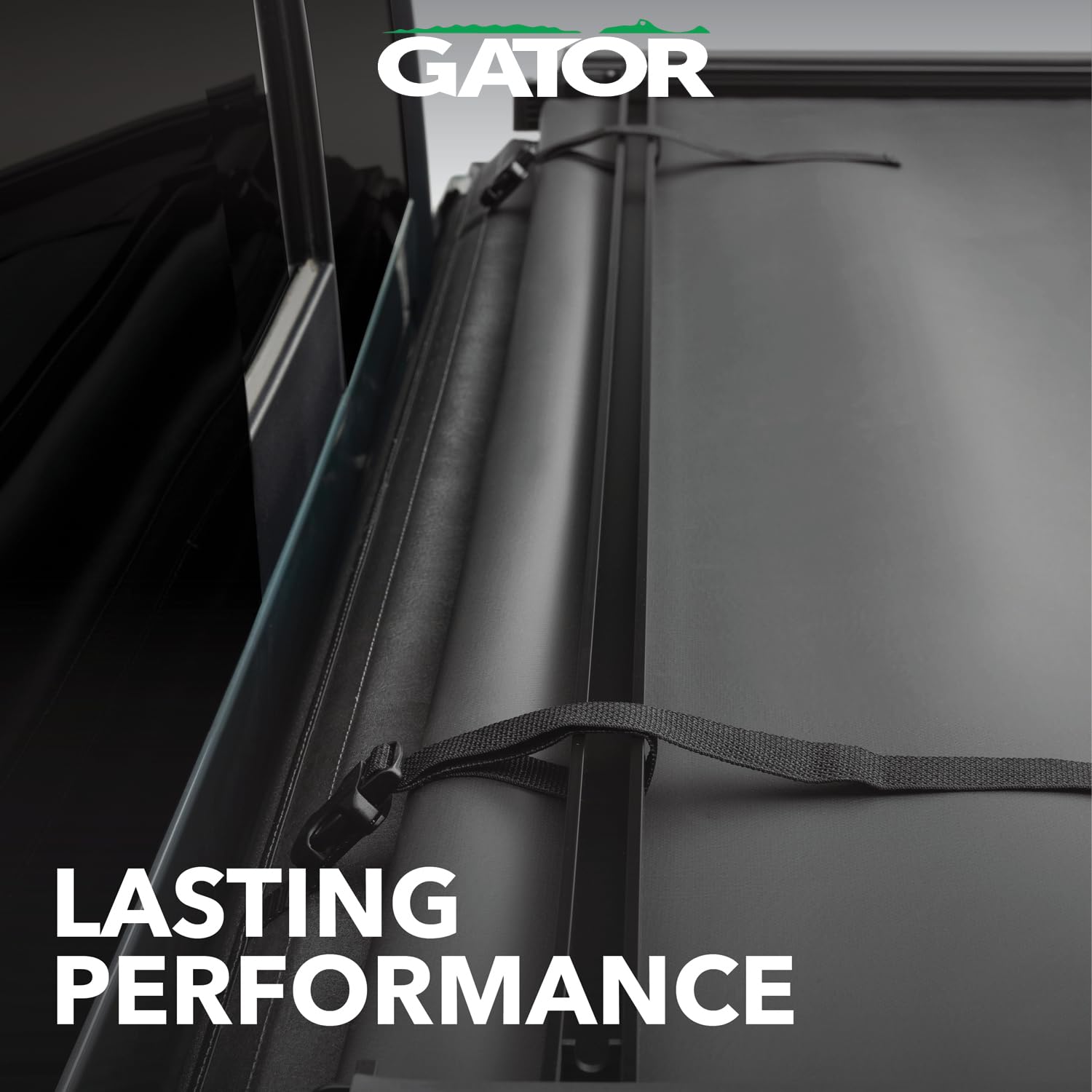 Gator Tri-Fold Soft Truck Bed Tonneau Cover w/Gear Straps | Fits 2019-2026 Chevy/GMC Silverado/Sierra 1500 New Body Style (w/o Carbon Pro Bed, fits Multi-Pro/Multi-Flex Tailgate) 5' 8" Bed (69.6)