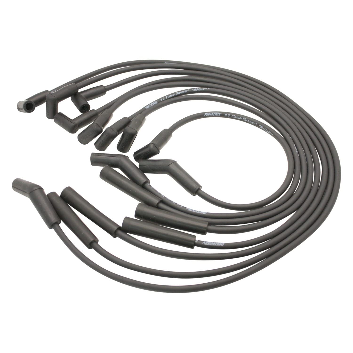 Black Pertronix 808201 Flame-Thrower 8mm 8 Cylinder Spark Plug Wire