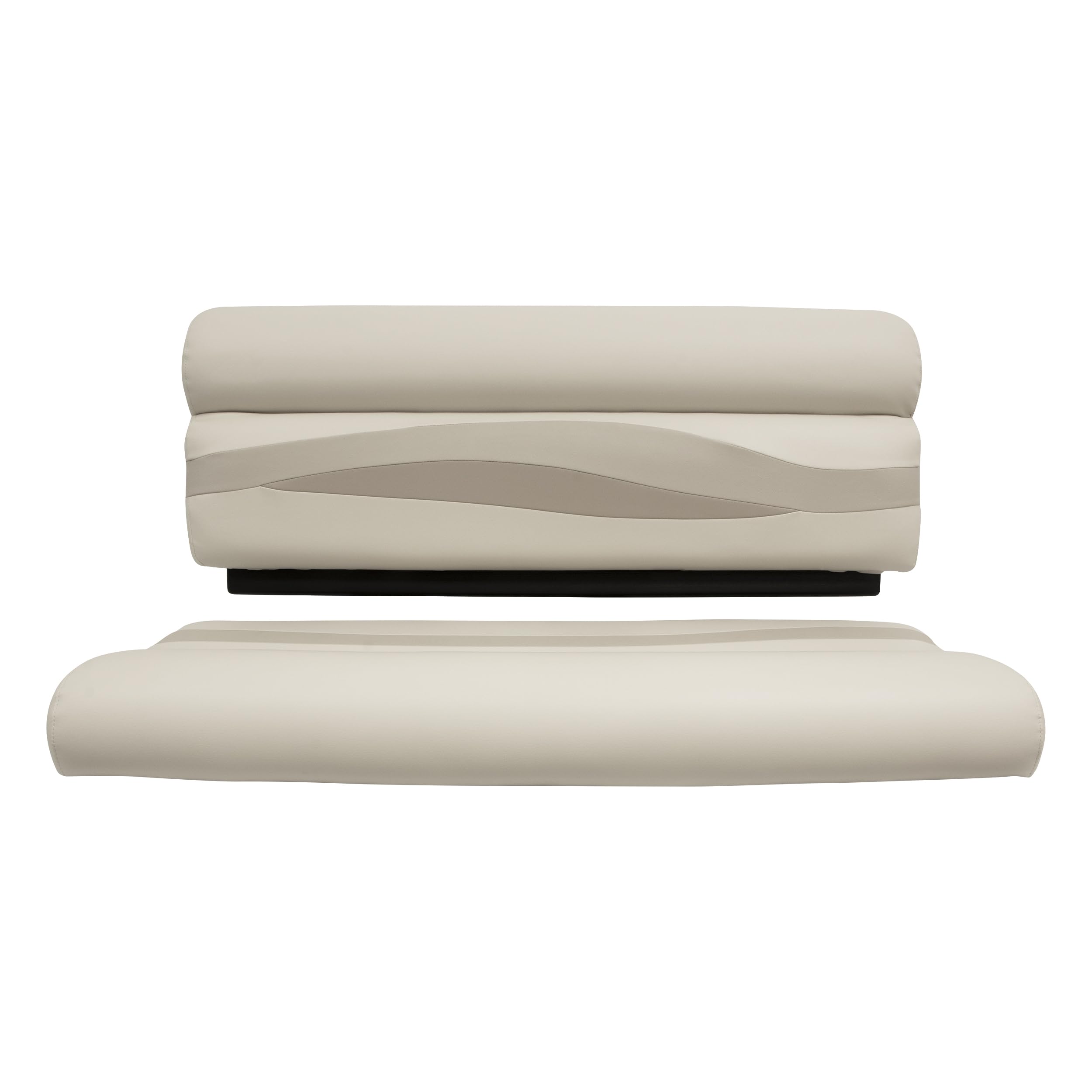 Wise Premier Series BM1145-1066 Pontoon 50" Bench Seat Cushion Set, Stone/Mocha Java/Khaki