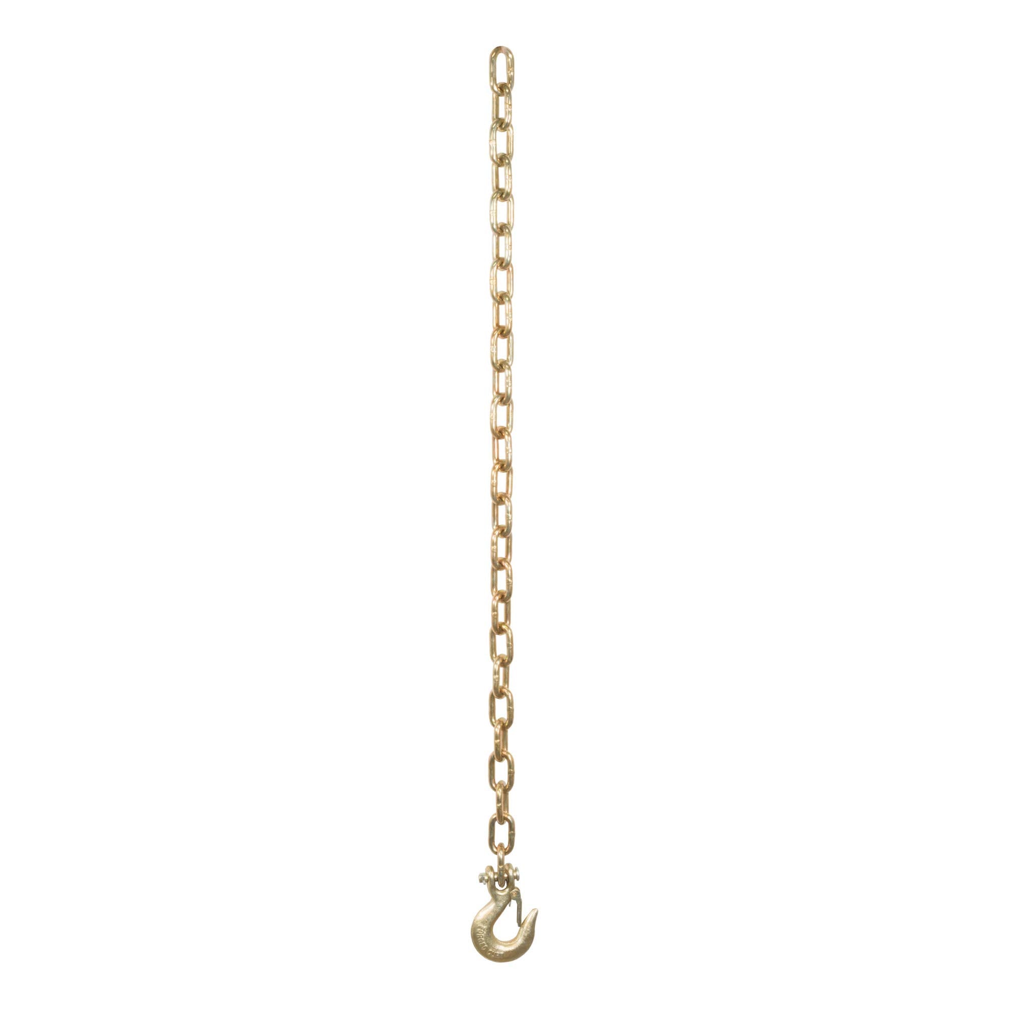 CURT 35-Inch Trailer Safety Chain with 1/4-In Clevis Snap Hook, 12,600 lbs Break Strength