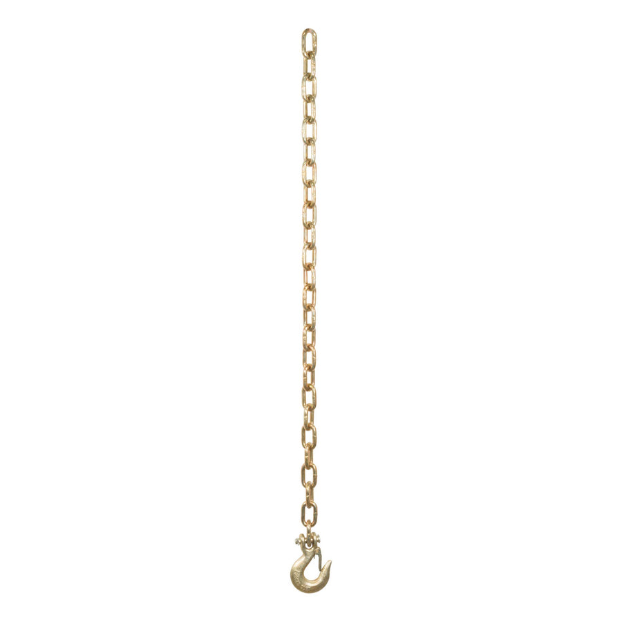 CURT 35-Inch Trailer Safety Chain with 1/4-In Clevis Snap Hook, 12,600 lbs Break Strength