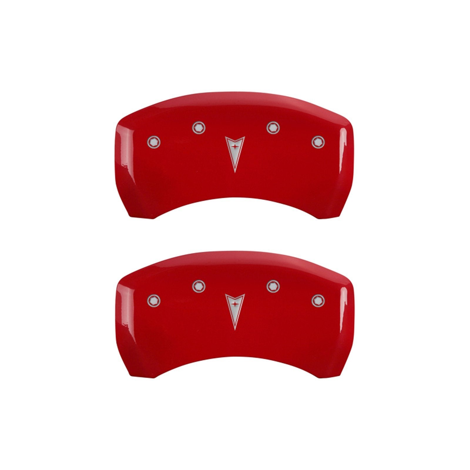 Caliper Covers MGP 18028SPONRD with Red Powder Coat Finish, (Set of 4)