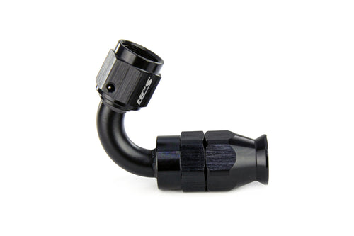 350 Series HPS 350-1210 Aluminum Hose End Fitting for Stainless Steel Reinforced PTFE Flex Hose, Fitting Size: AN-10, Angle: 120 degree, Black