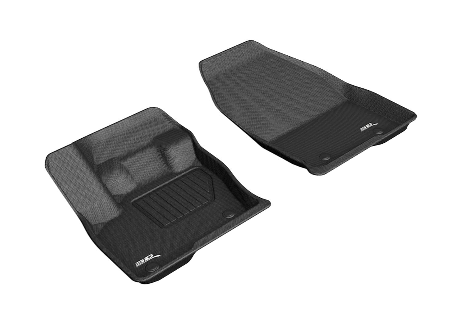 3D MAXpider Kagu Custom Fit Floor Mat (Black) Compatible with Lincoln Nautilus 2019-2023 / MKX 2016-2018 - Front Row