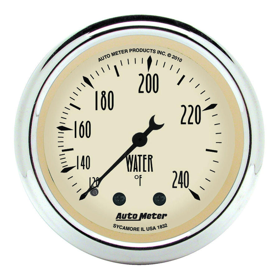 Mechanical Water Temperature Gauge Auto Meter 1832 Antique Beige