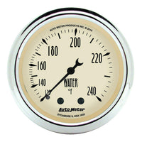 Mechanical Water Temperature Gauge Auto Meter 1832 Antique Beige