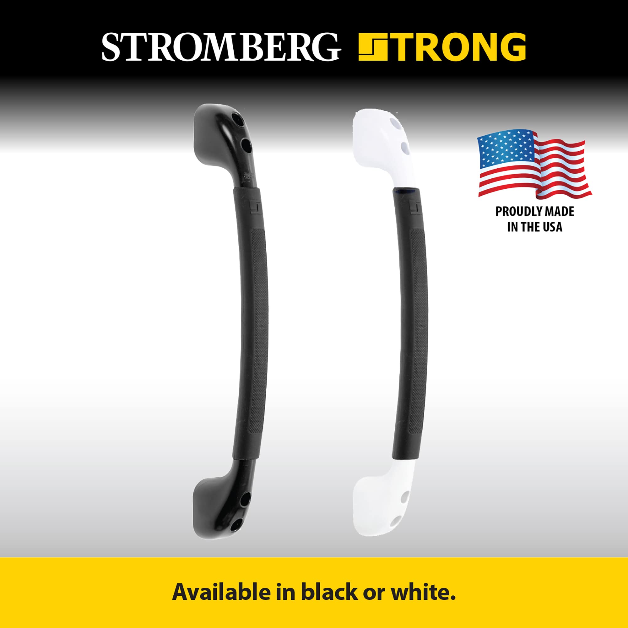 RV Grab Bar Stromberg Carlson – Entry Door Handle for RV, Camper, or Trailer – Exterior Assist Bar for Steps – Automotive Entry Grip for Outdoor Use - Back Soft Touch Finish